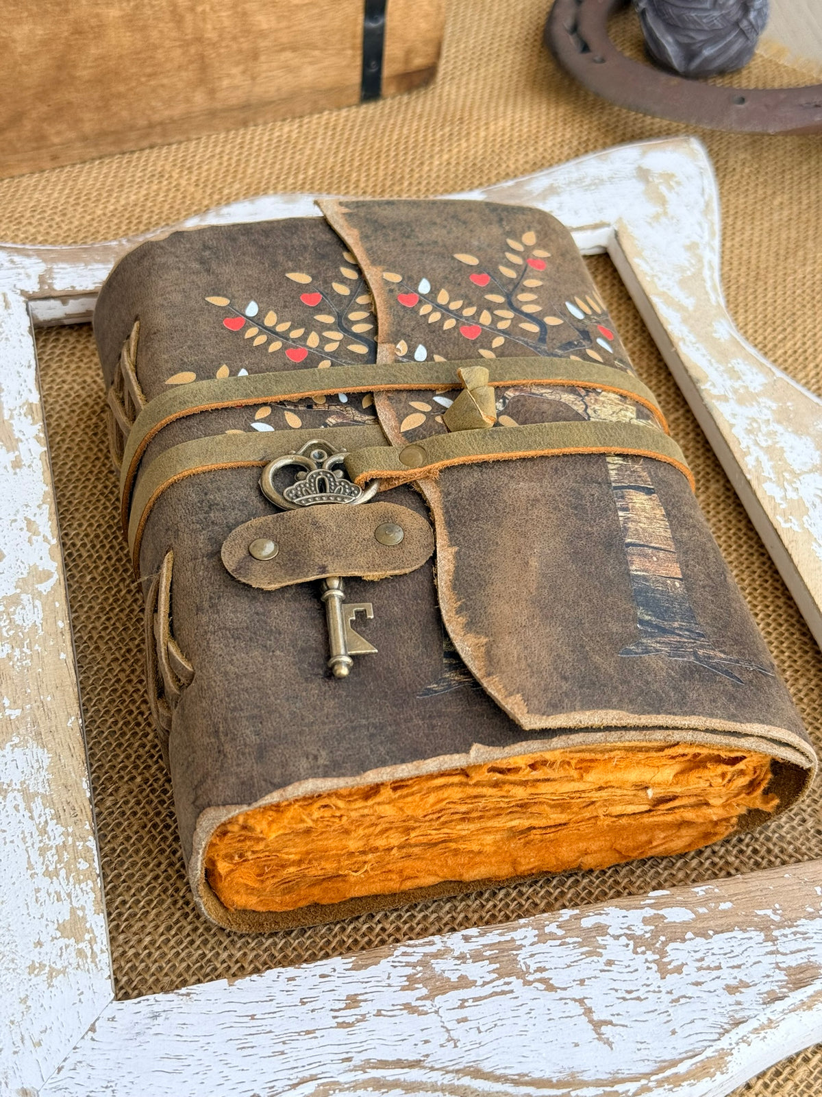 Skórzana księga Drzewo Życia – pamiętnik vintage fantasy