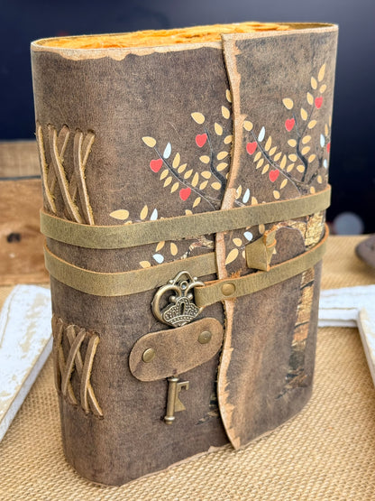 Skórzana księga Drzewo Życia – pamiętnik vintage fantasy