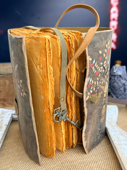 Skórzana księga Drzewo Życia – pamiętnik vintage fantasy
