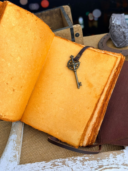Skórzana księga Kompas Żeglarski – pamiętnik vintage