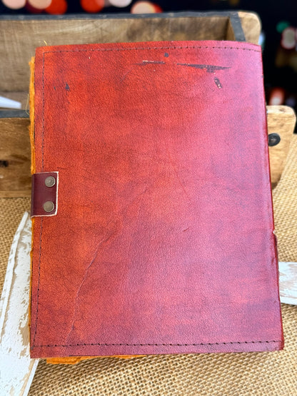Skórzana księga ze Smokiem – dziennik fantasy vintage