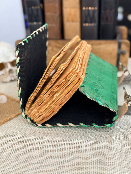 Skórzana Księga Cieni zielona - Drzewo życia