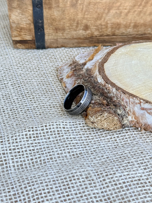 Srebrny sygnet - celtycki splot